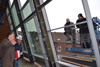 Nouvelle verrière pour la piscine de Saint Servais