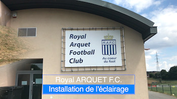 Arquet FC : installation de l'éclairage