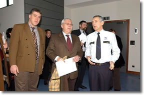 Le commissaire en Chef, Monsieur Guy Jomaux a fait visiter les différentes sections aux  membres du collège présents.