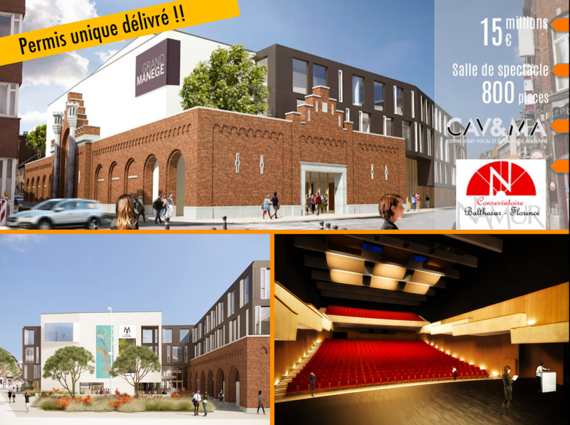 Grand Manège : première phase de démolition
