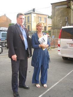 Une rentrée comme les autres avec la ministre M-D Simonet Une rentrée comme les autres avec la ministre M-D Simonet