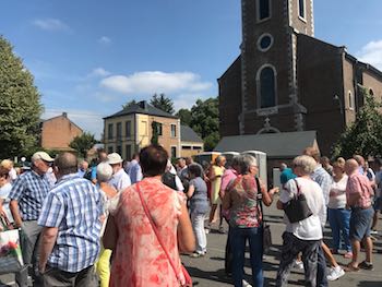 Andoy : l'église en travaux