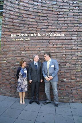 Ann Van den Driessche, Echevine de la Jeunesse à Eeklo et Reinhard Bettzuege, Ambassadeur d'Allemagne en Belgique