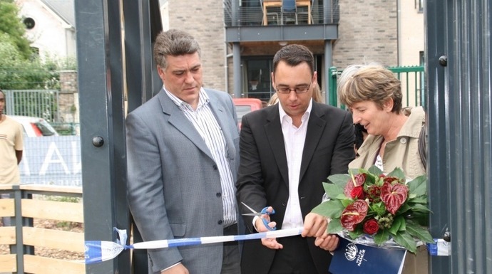 Espace Multisports de Basse-Enhaive: une inauguration joyeuse Espace Multisports de Basse-Enhaive: une inauguration joyeuse