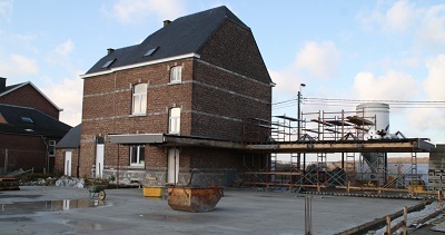 Ecole d'Andoy: la chape de béton