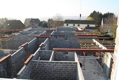 Ecole d'Andoy, le chantier en mars 2012