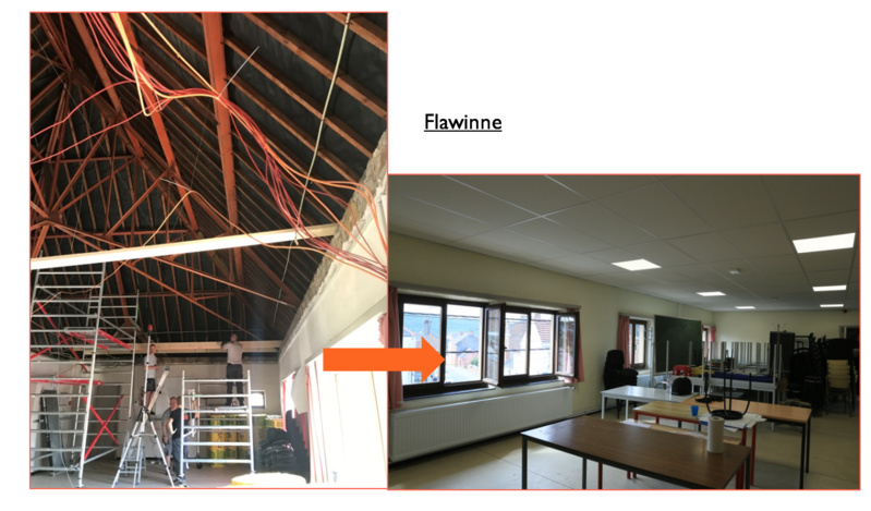 Flawinne : l'école en travaux
