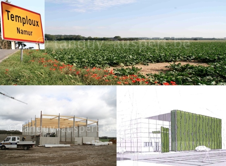 Temploux, une 1ère pierre symbolique pour le Hall Sportif Temploux, une 1ère pierre symbolique pour le Hall Sportif