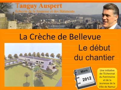 Crèche de Jambes Bellevue: le chantier a bien débuté Crèche de Jambes Bellevue: le chantier a bien débuté