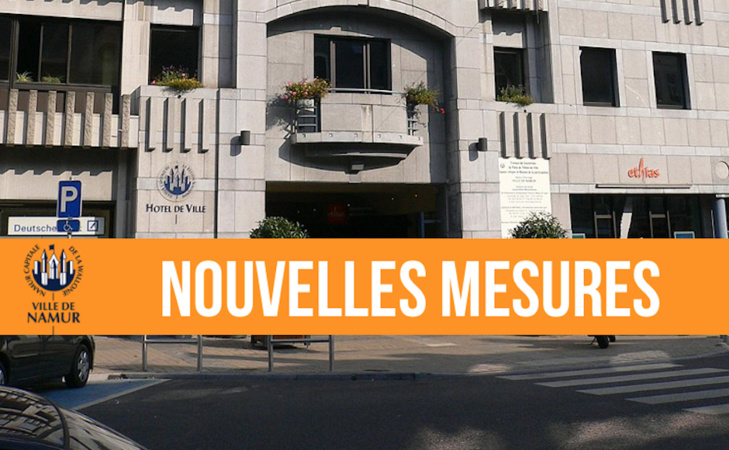 Ville de Namur : le détail des nouvelles mesures 