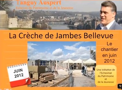 Crèche de Jambes Bellevue: le chantier en juin 2012