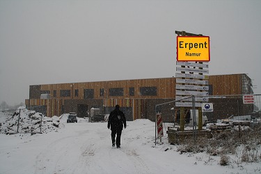 Plateau d'Erpent: la Crèche de Bellevue sous la neige 2013