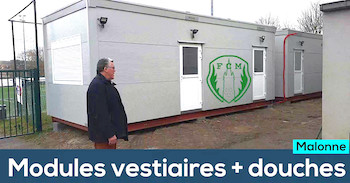 Malonne: rénovation des vestiaires au Champ Ha  Malonne: rénovation des vestiaires au Champ Ha