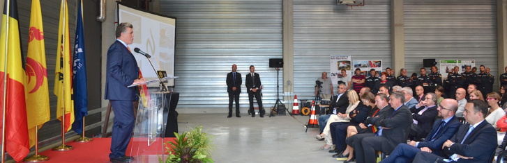 Inauguration de la nouvelle Caserne des pompiers de Namur 