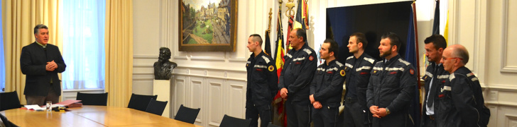 Zone NAGE : prestation de serment pour 7 pompiers professionnels