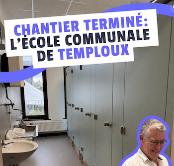 Temploux : nouveaux sanitaires à l'école communale