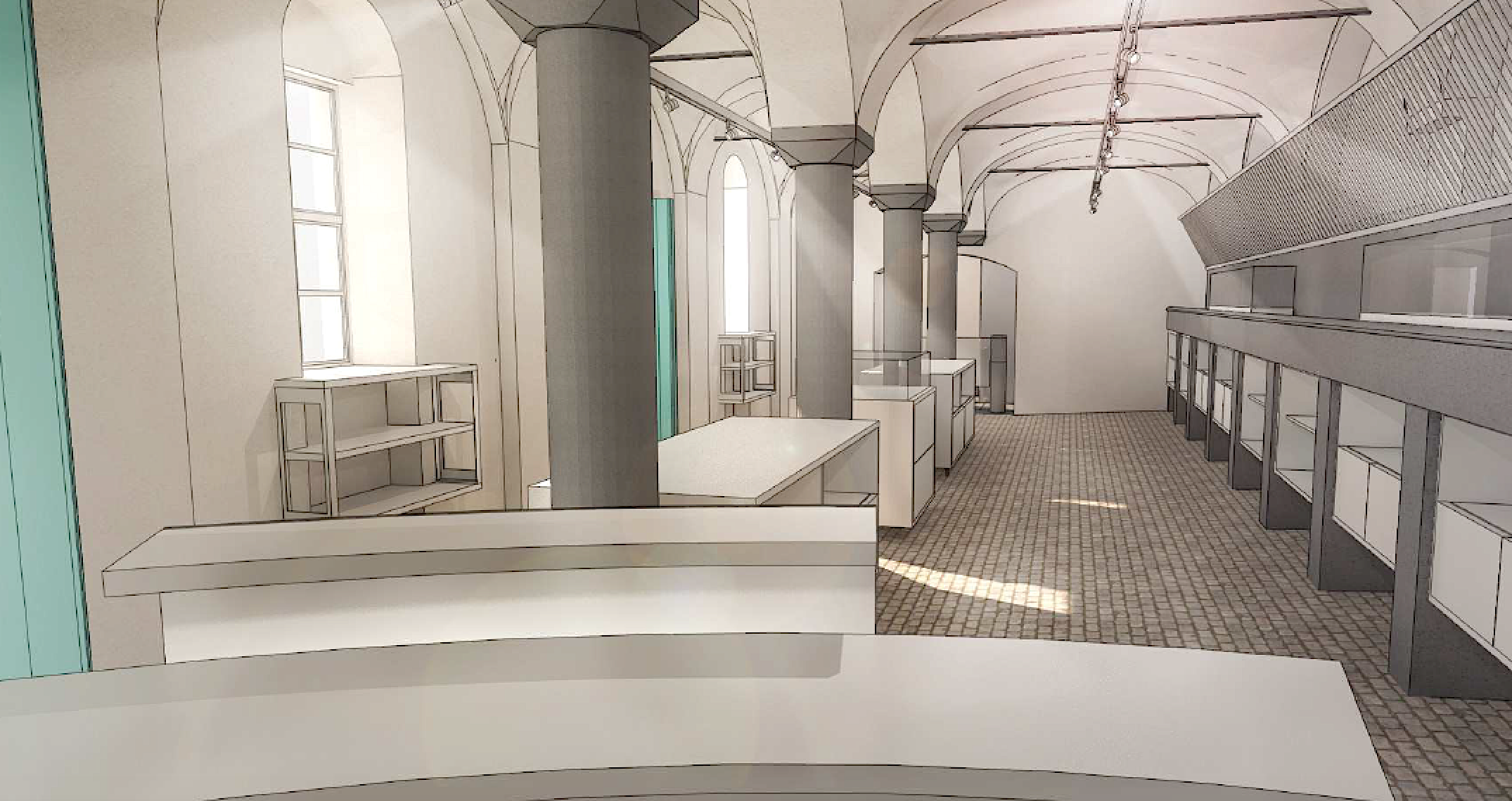 Musée de Croix et salle Kegeljan : aménagement