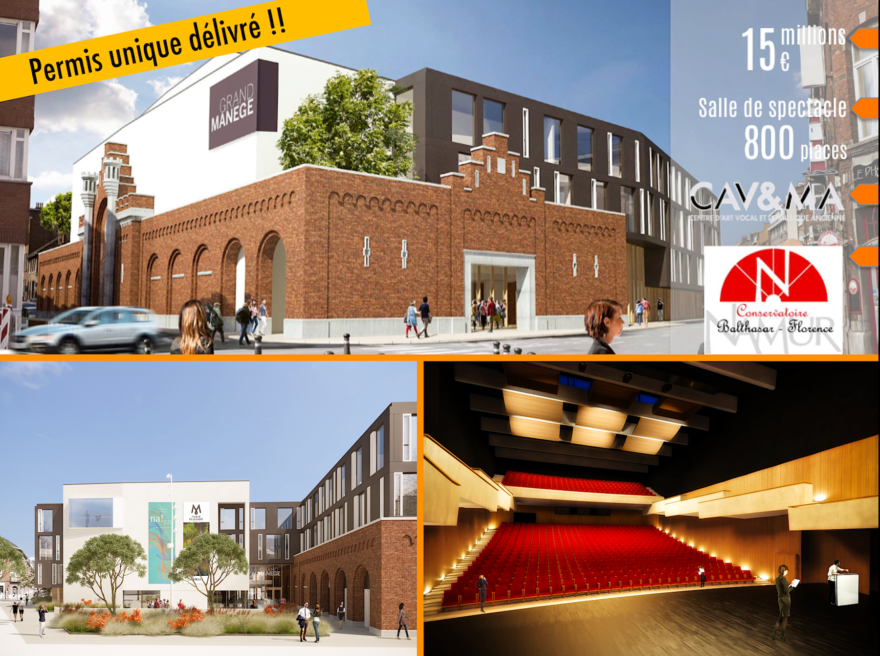 Grand Manège : première phase de démolition