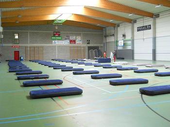 Hall sportif de Jambes Basse-Enhaive : accueil des sans-abris