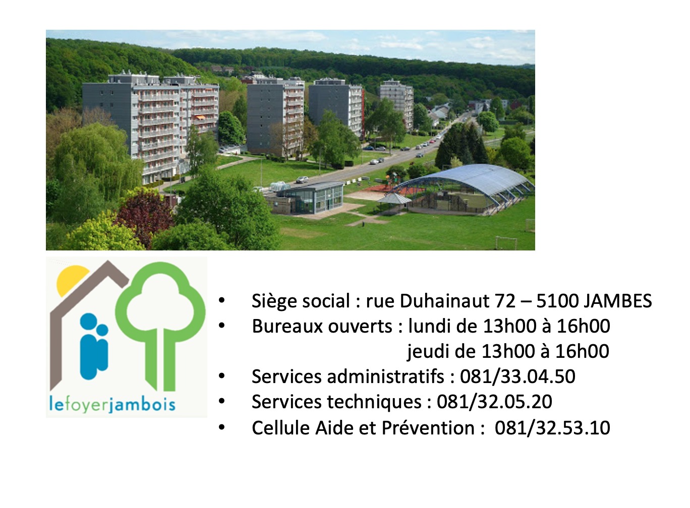 Foyer Jambois : infos utiles