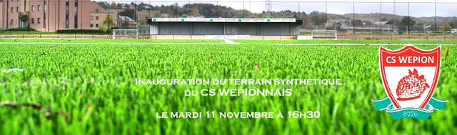 CS Wepionnais : un terrain synthétique tout beau tout neuf CS Wepionnais : un terrain synthétique tout beau tout neuf