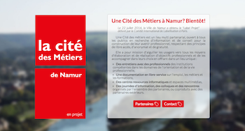 La Cité des Métiers de Namur a un site