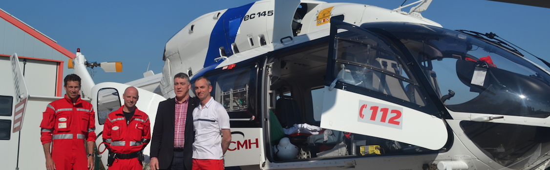 Le transport de patients par hélicoptère :   une autre facette de l’Aide Médicale Urgente des pompiers