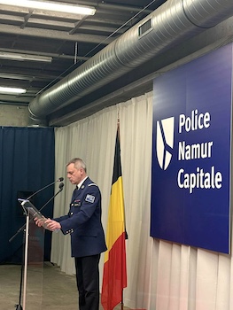 Le commissaire en Chef, Monsieur Guy Jomaux a fait visiter les différentes sections aux  membres du collège présents.