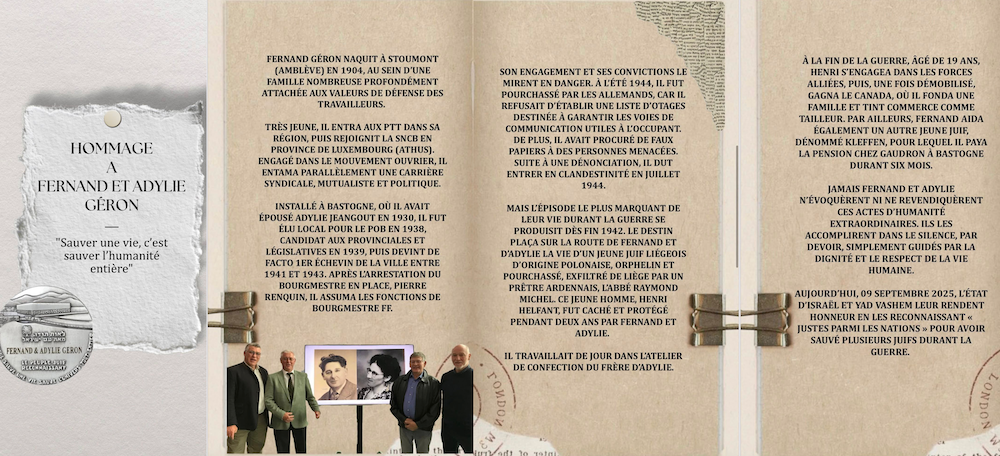 Mes grands-parents : Justes parmi les Nations