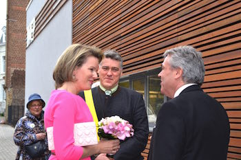 La Reine Mathilde visite l'IMEP