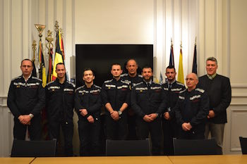 Zone NAGE : prestation de serment pour 7 pompiers professionnels