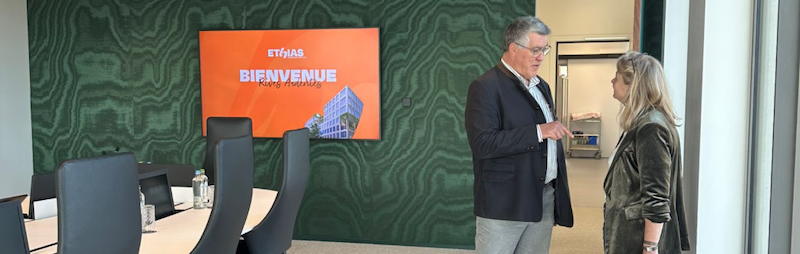 Ethias : visite d'études du nouveau bâtiment 