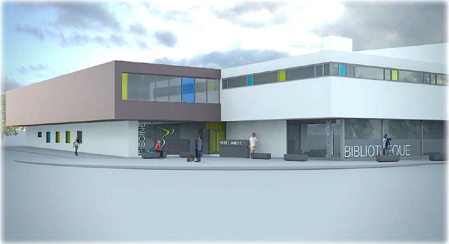 Piscine de Saint Servais : début du chantier