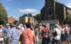 L'église d'Andoy en travaux