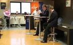Tanguy Auspert et le Ministre Paul Furlan                               au Salon des Mandataires