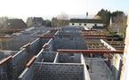 Ecole d'Andoy, le chantier en mars 2012