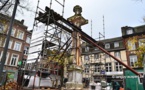 Place du Vieux Marché: restauration de la fontaine