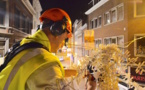 Namur : on installe les illuminations de Noël